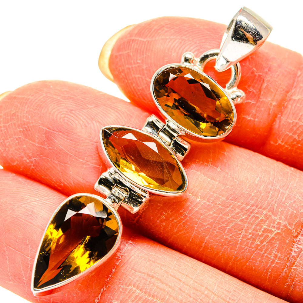 Citrine Pendants handcrafted by Anasilvercos - PD759310