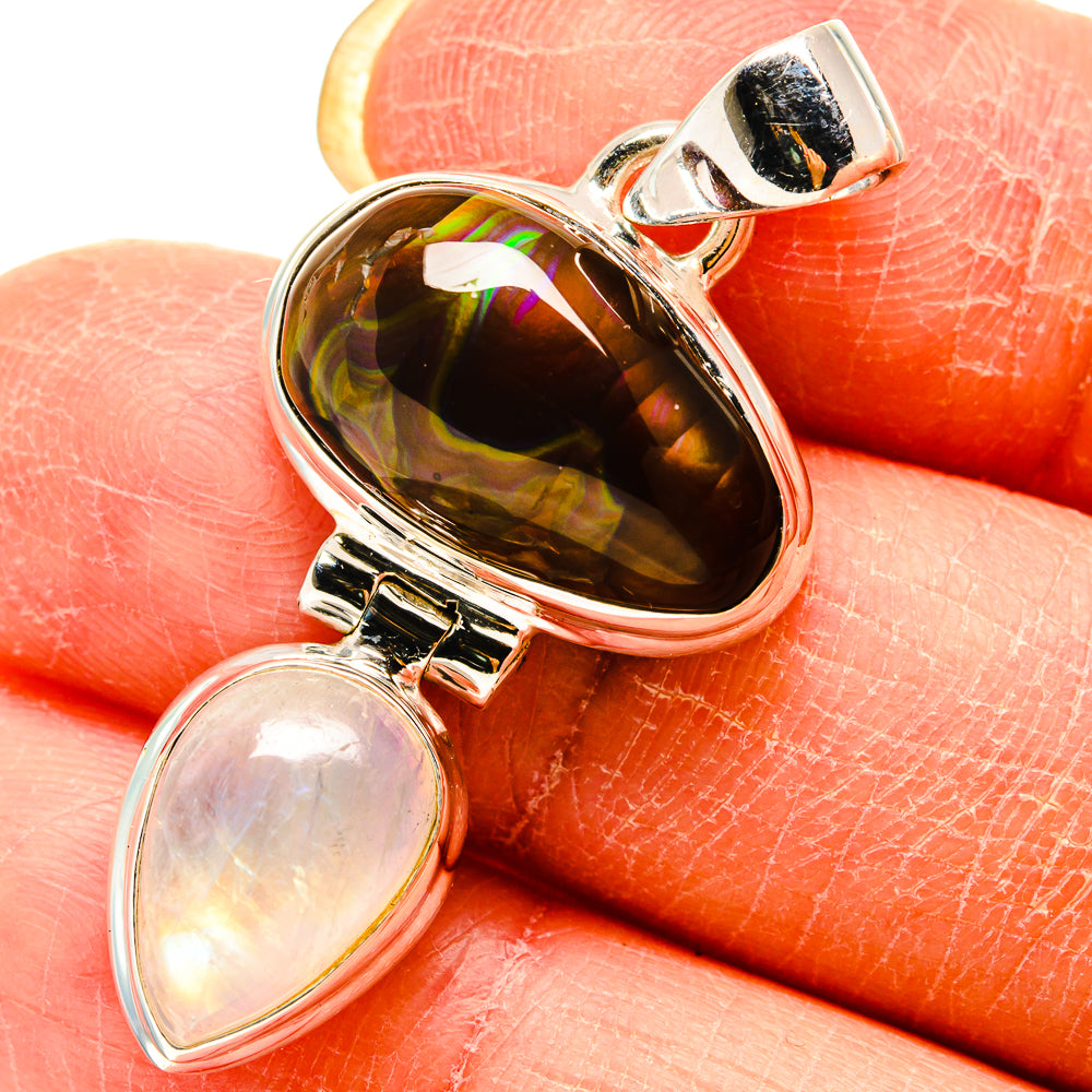 Mexican Fire Agate Pendants handcrafted by Anasilvercos - PD759315