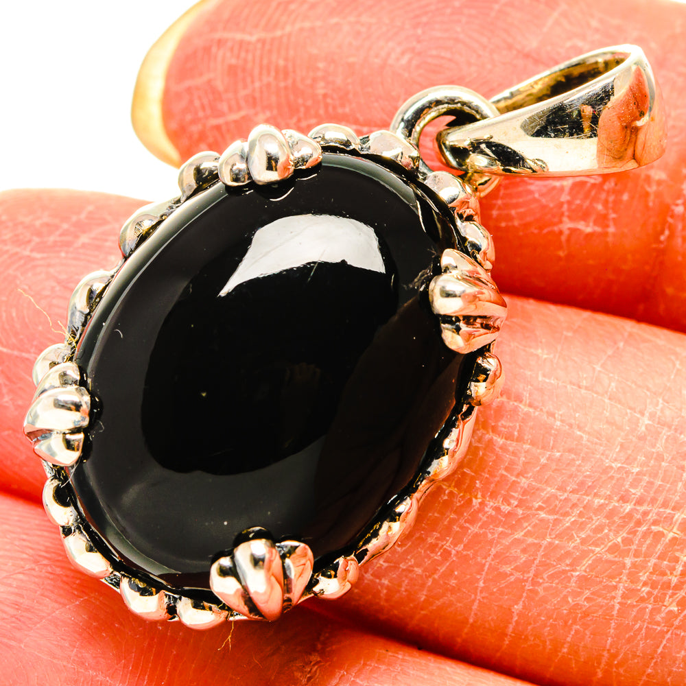 Black Onyx Pendants handcrafted by Anasilvercos - PD759316
