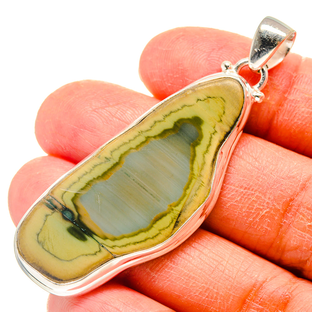 Willow Creek Jasper Pendants handcrafted by Anasilvercos - PD759342