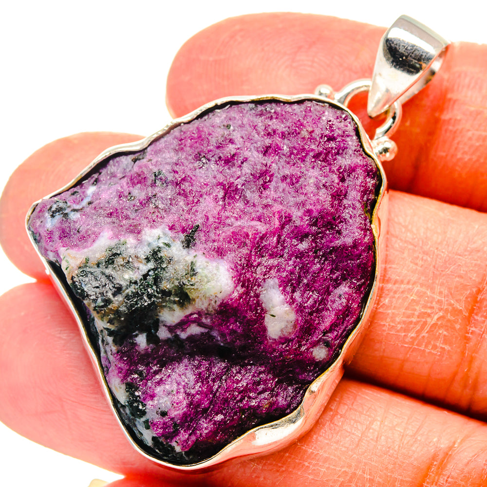 Ruby Fuchsite Pendants handcrafted by Anasilvercos - PD759344