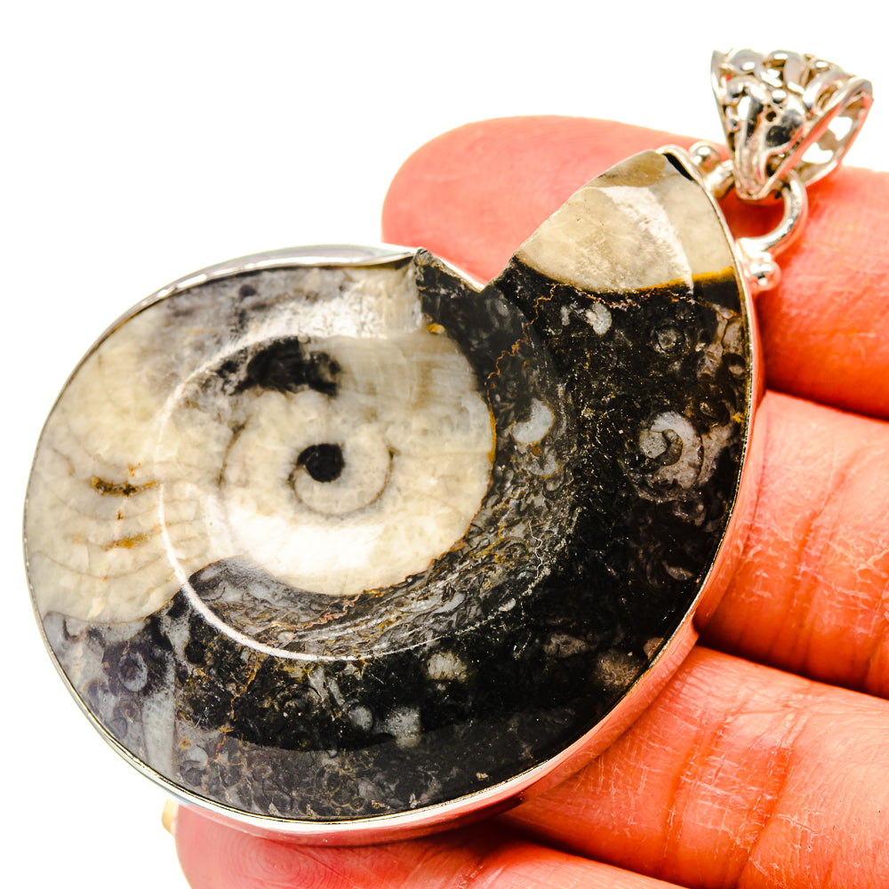 Orthoceras Fossil Pendants handcrafted by Anasilvercos - PD759345