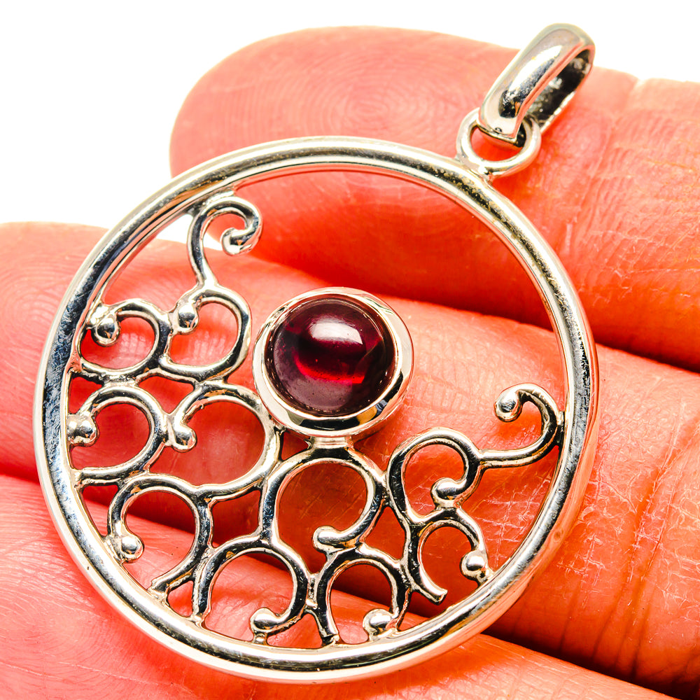 Garnet Pendants handcrafted by Anasilvercos - PD759349