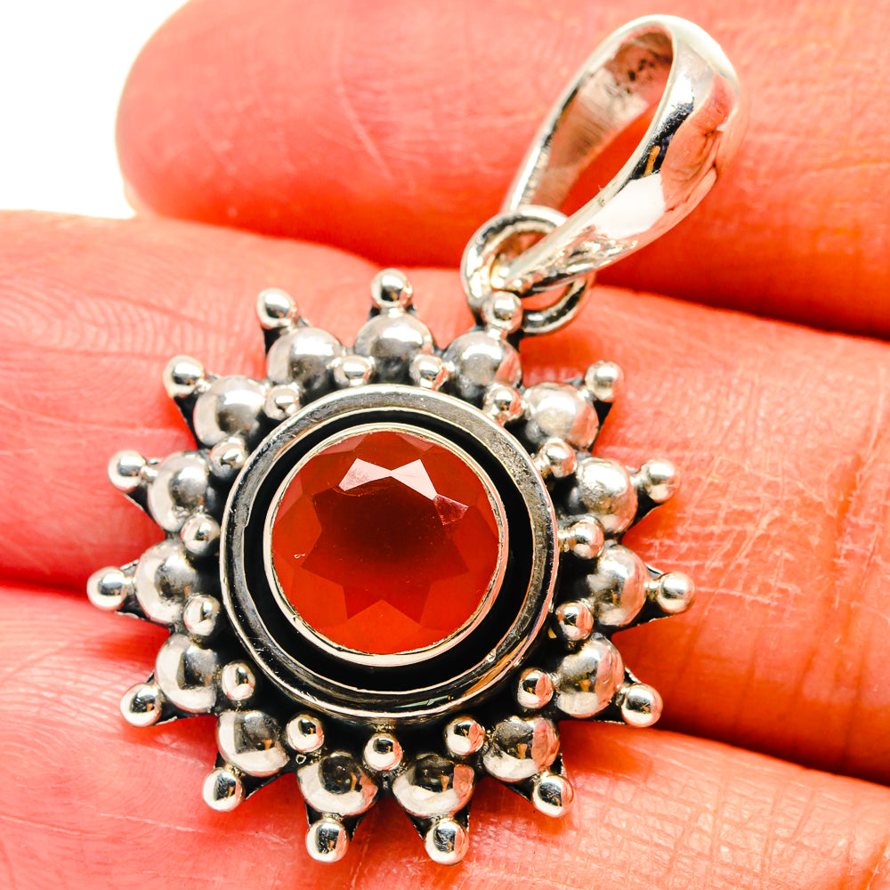 Red Onyx Pendants handcrafted by Anasilvercos - PD759352