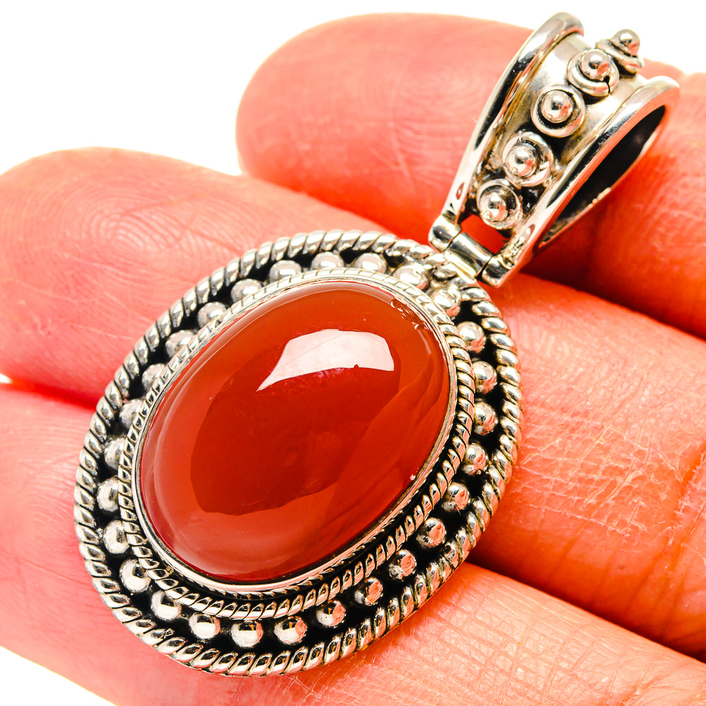 Carnelian Pendants handcrafted by Anasilvercos - PD759357