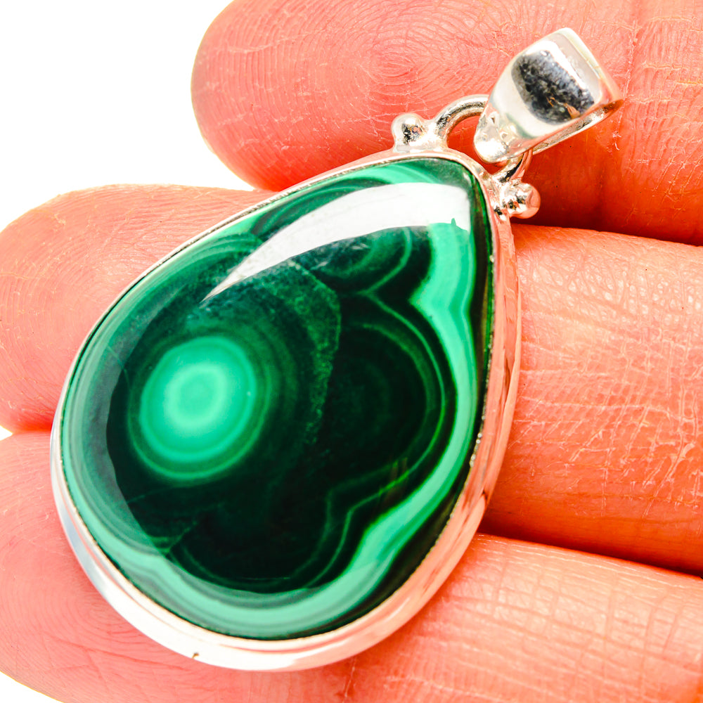 Malachite Pendants handcrafted by Anasilvercos - PD759359