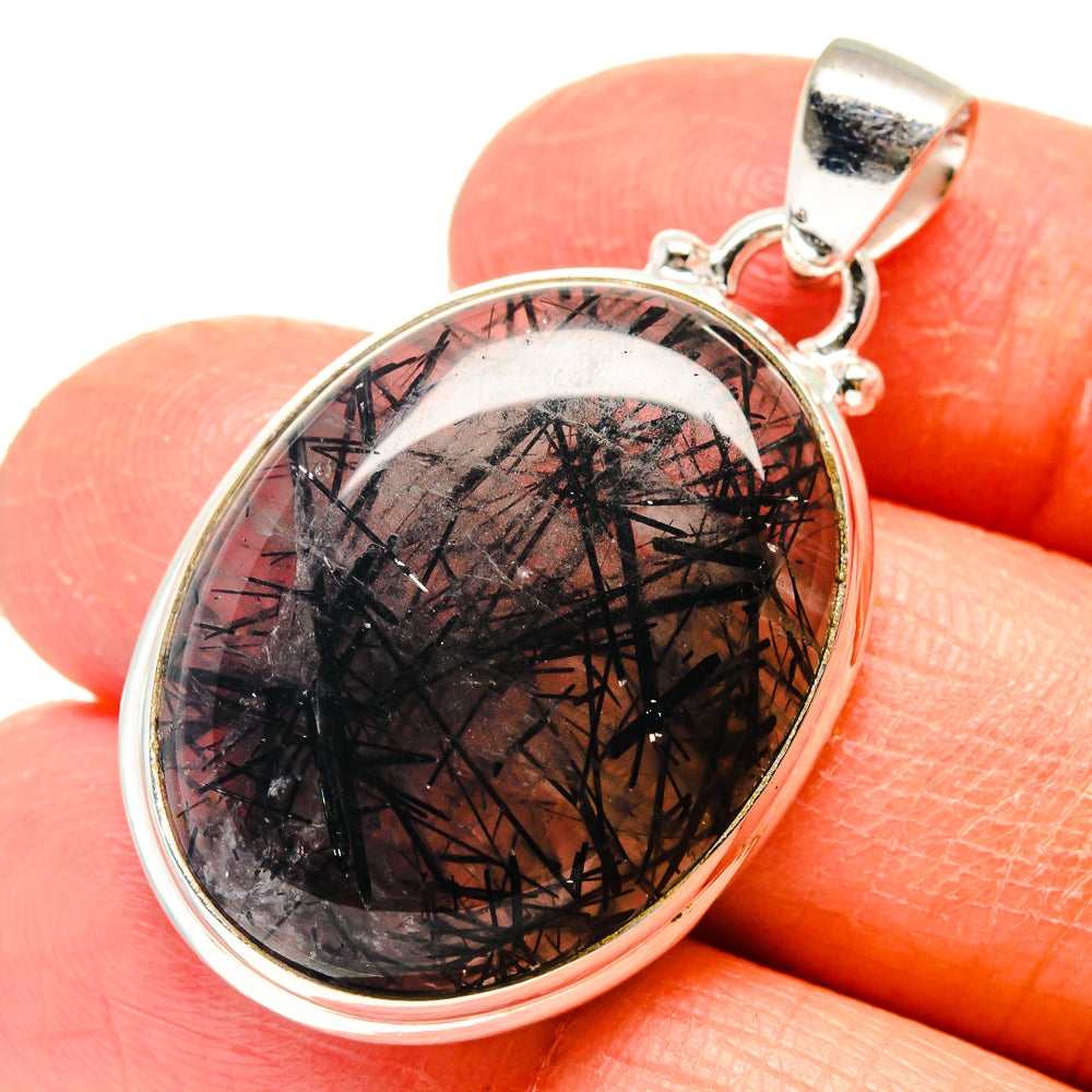 Tourmalinated Quartz Pendants handcrafted by Anasilvercos - PD759363