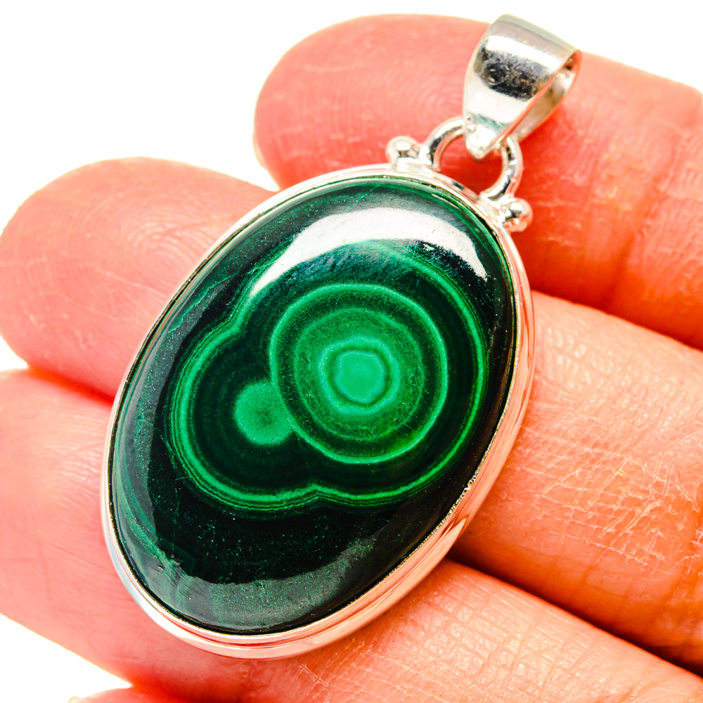 Malachite Pendants handcrafted by Anasilvercos - PD759368
