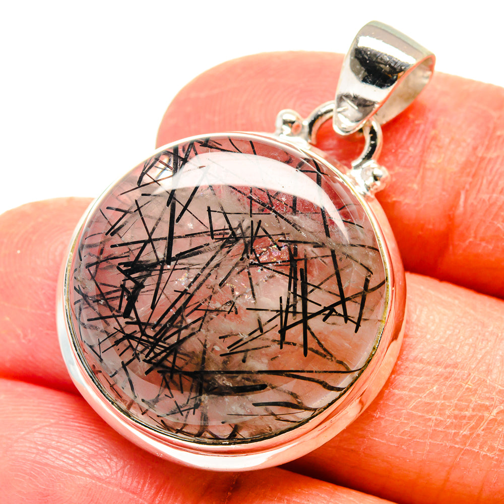 Tourmalinated Quartz Pendants handcrafted by Anasilvercos - PD759371