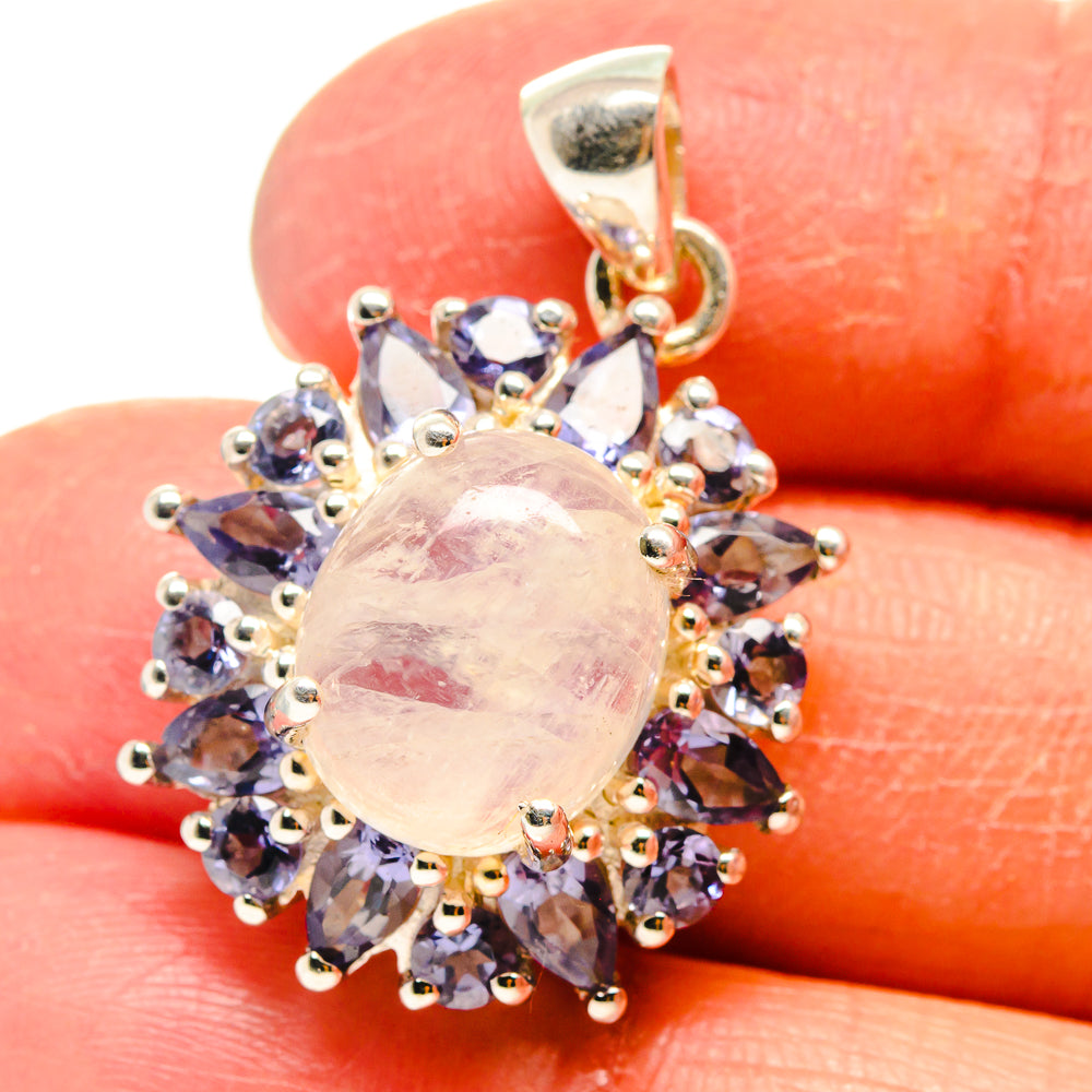 Rainbow Moonstone Pendants handcrafted by Anasilvercos - PD759387