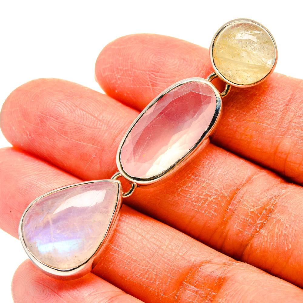 Rainbow Moonstone Pendants handcrafted by Anasilvercos - PD759388