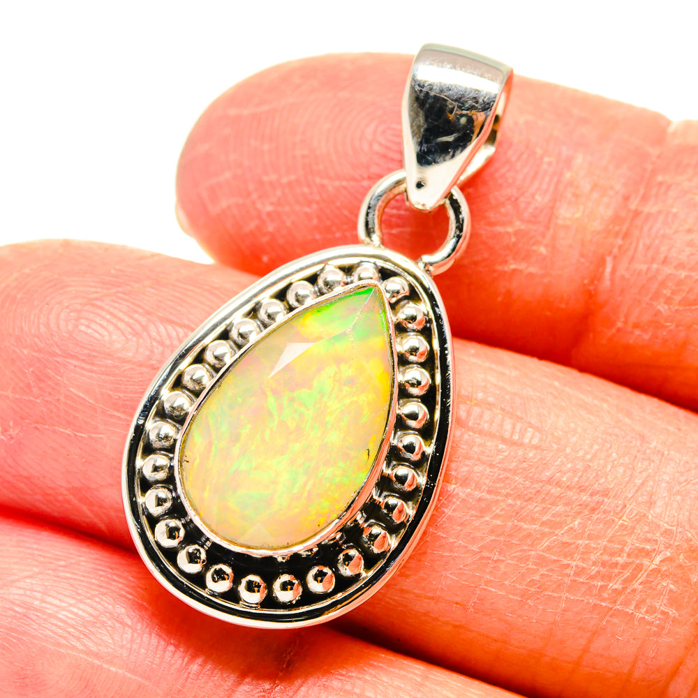 Ethiopian Opal Pendants handcrafted by Anasilvercos - PD759390