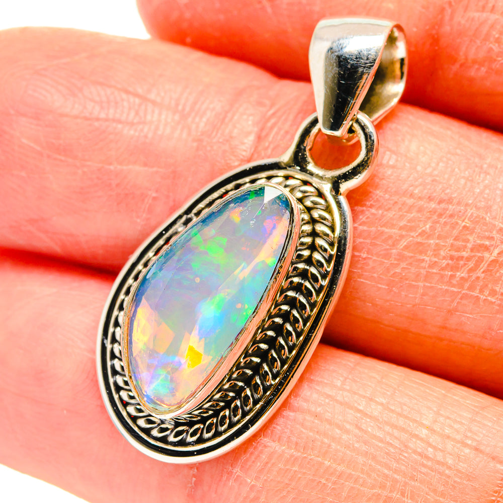 Ethiopian Opal Pendants handcrafted by Anasilvercos - PD759392