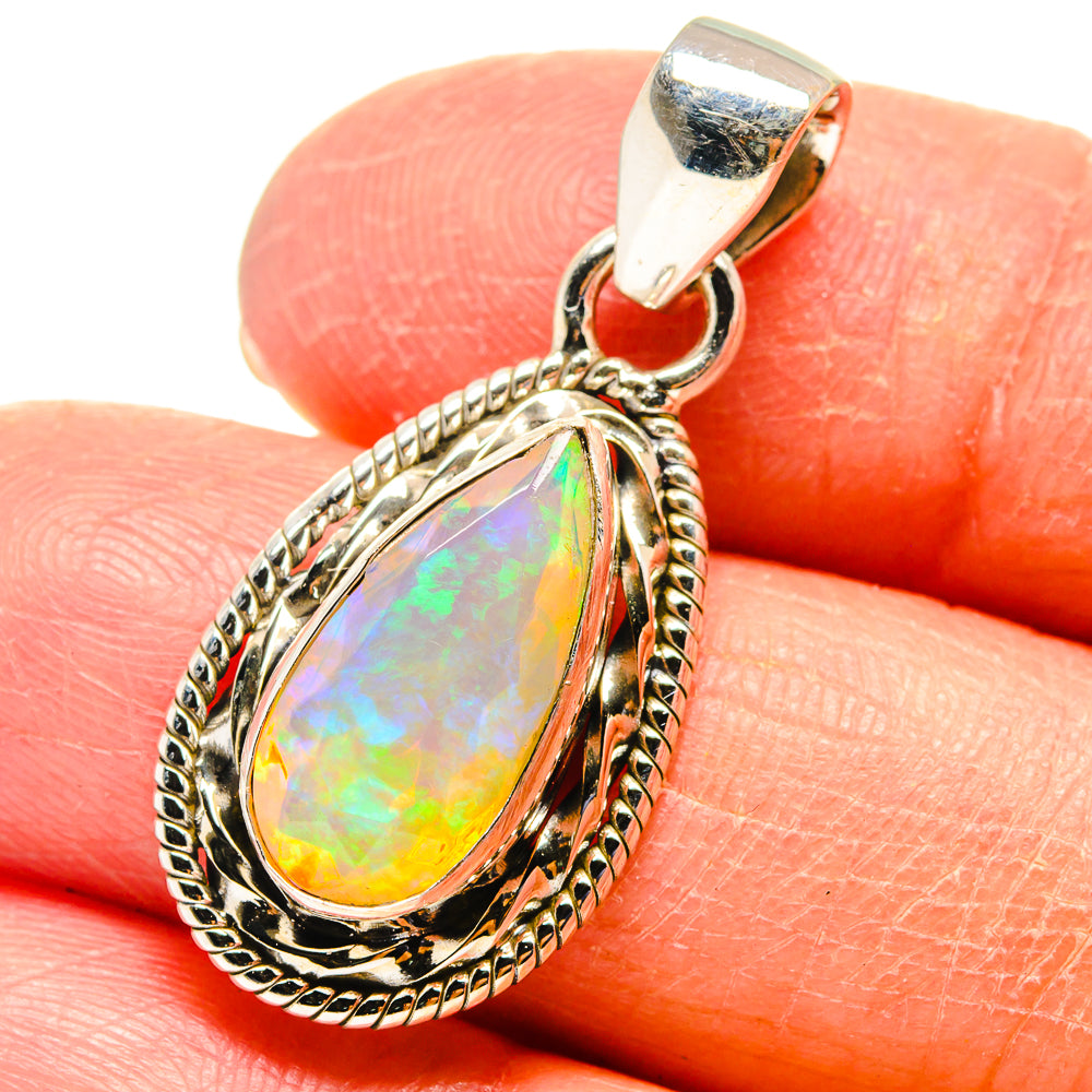 Ethiopian Opal Pendants handcrafted by Anasilvercos - PD759394