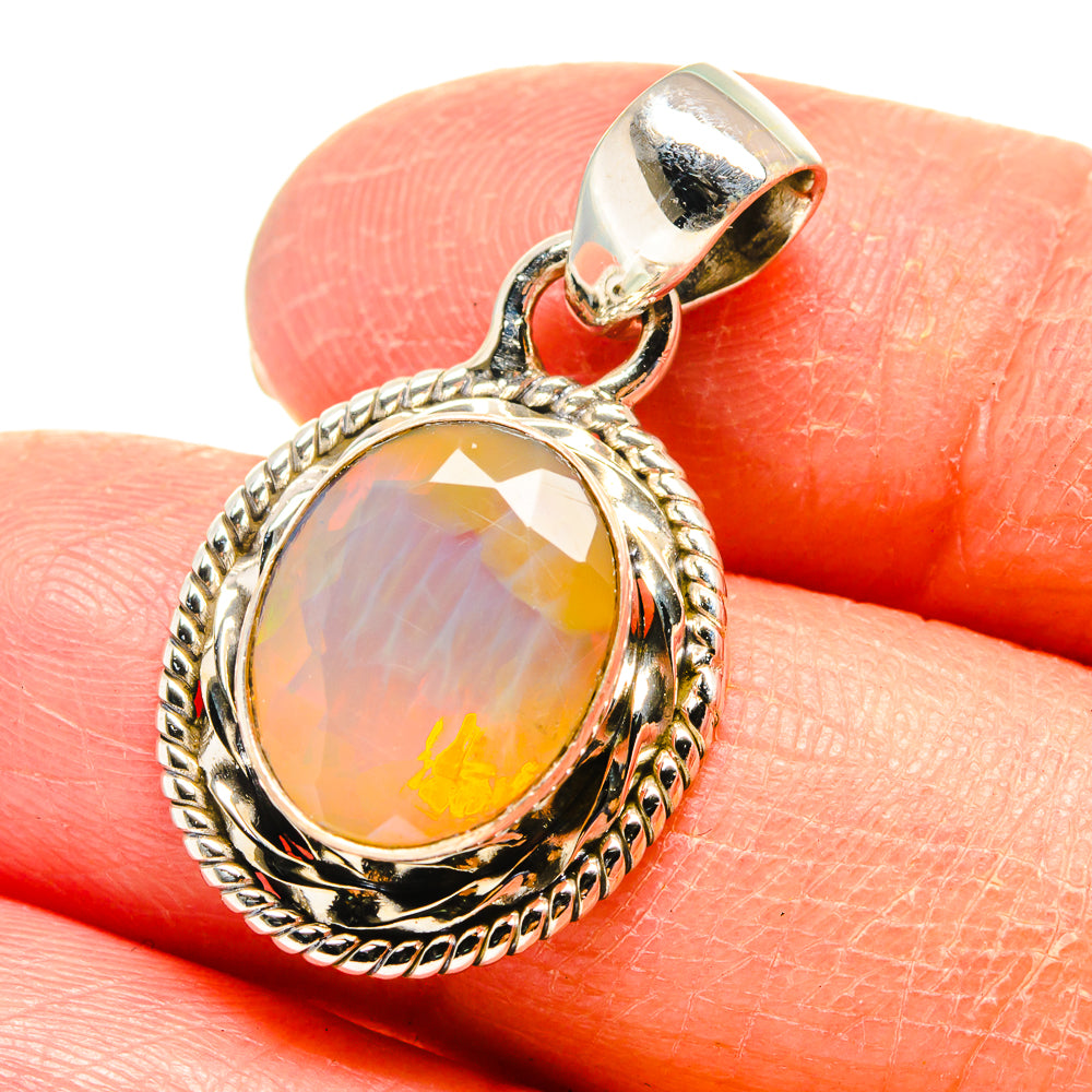 Ethiopian Opal Pendants handcrafted by Anasilvercos - PD759395