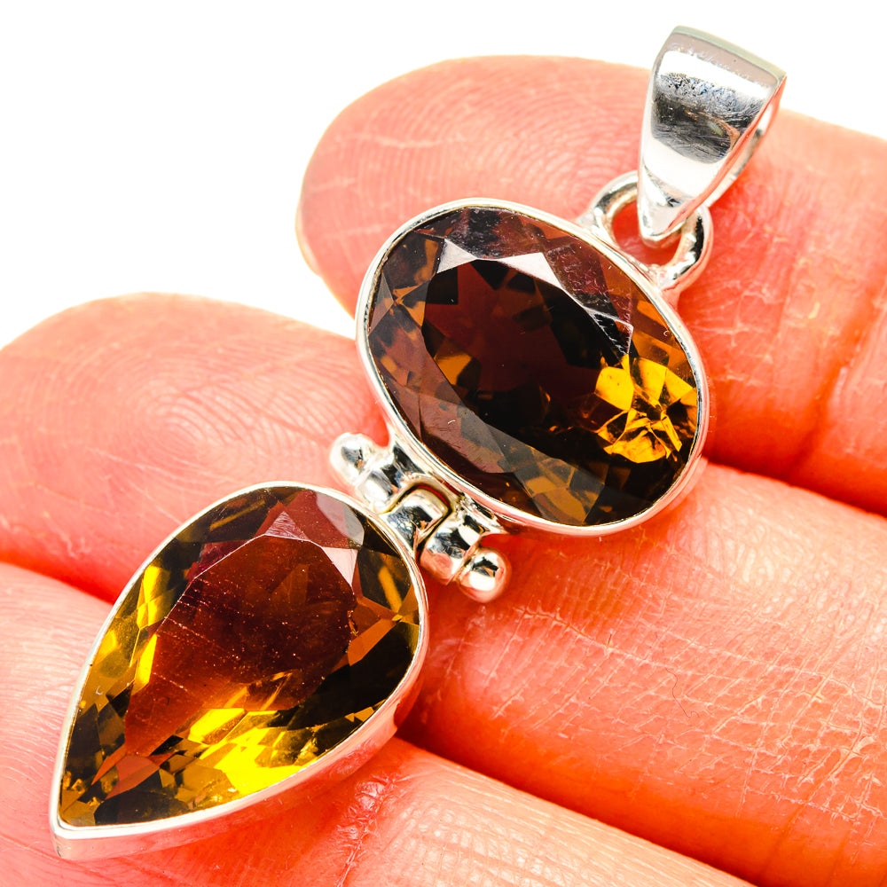 Mandarin Citrine Pendants handcrafted by Anasilvercos - PD759423