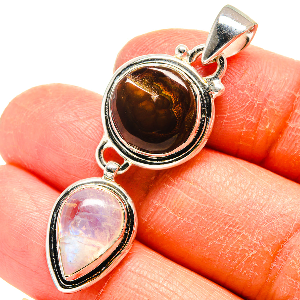 Mexican Fire Agate Pendants handcrafted by Anasilvercos - PD759429