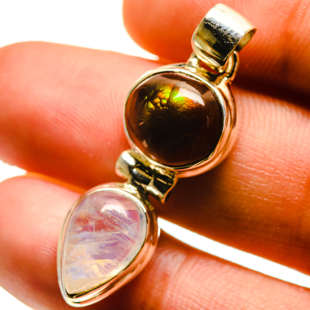 Mexican Fire Agate Pendants handcrafted by Anasilvercos - PD759430