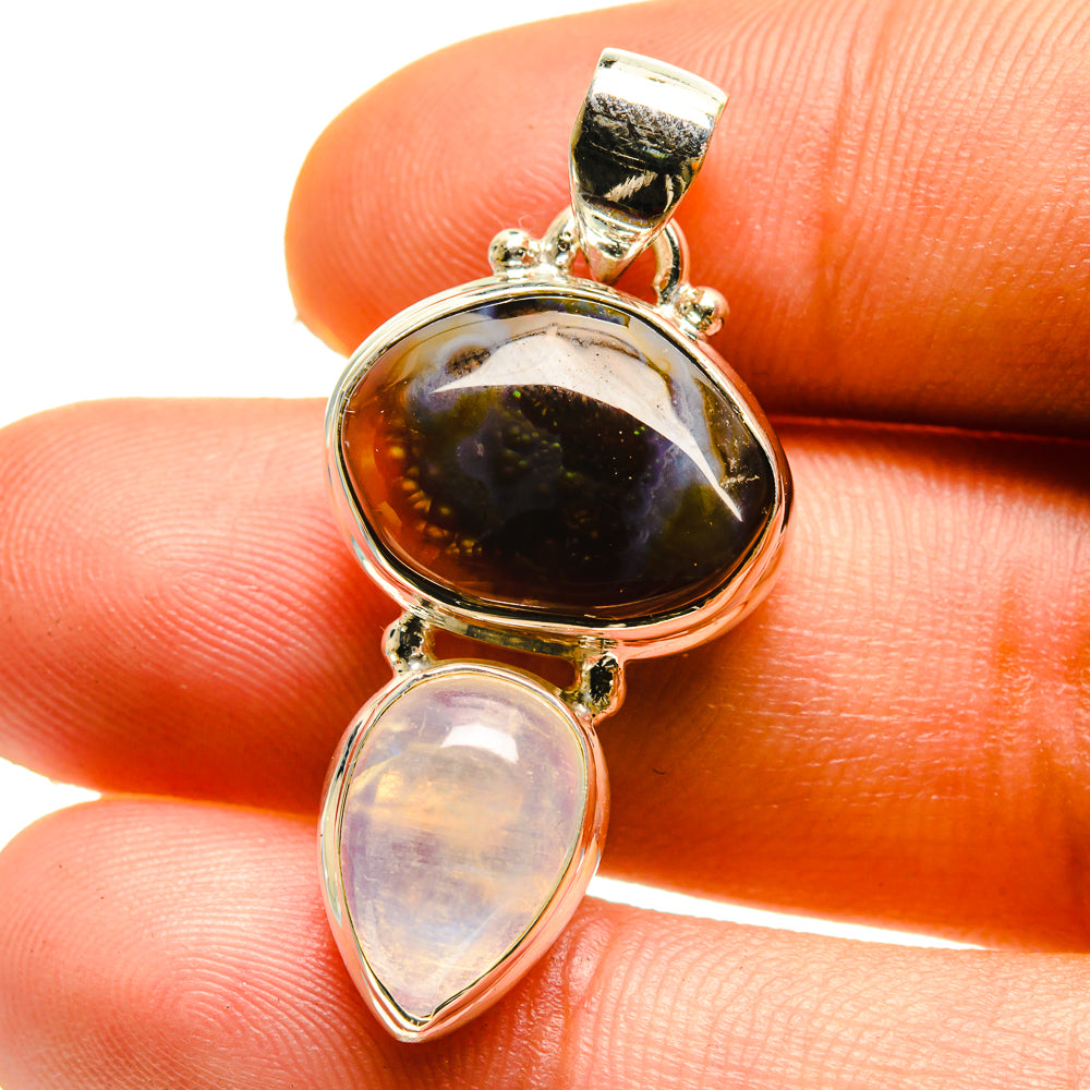 Mexican Fire Agate Pendants handcrafted by Anasilvercos - PD759438
