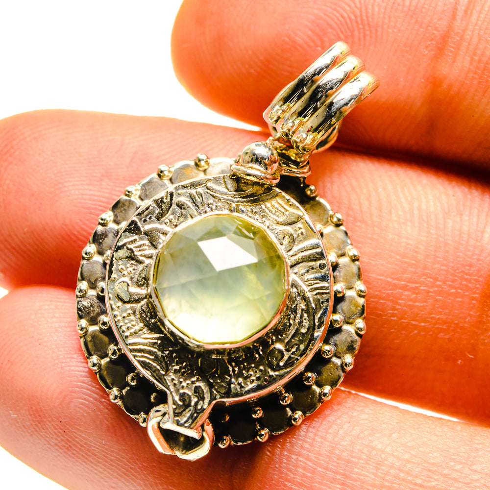 Prehnite Pendants handcrafted by Anasilvercos - PD759452