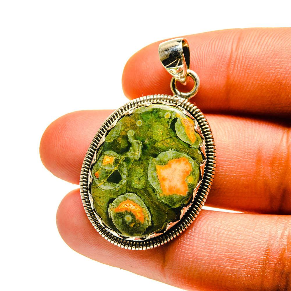 Rainforest Jasper Pendants handcrafted by Anasilvercos - PD759481