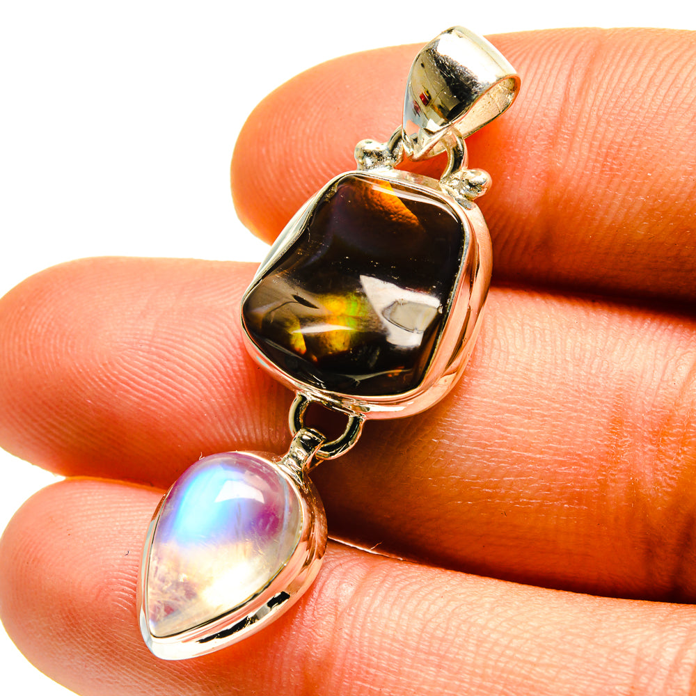 Mexican Fire Agate Pendants handcrafted by Anasilvercos - PD759493