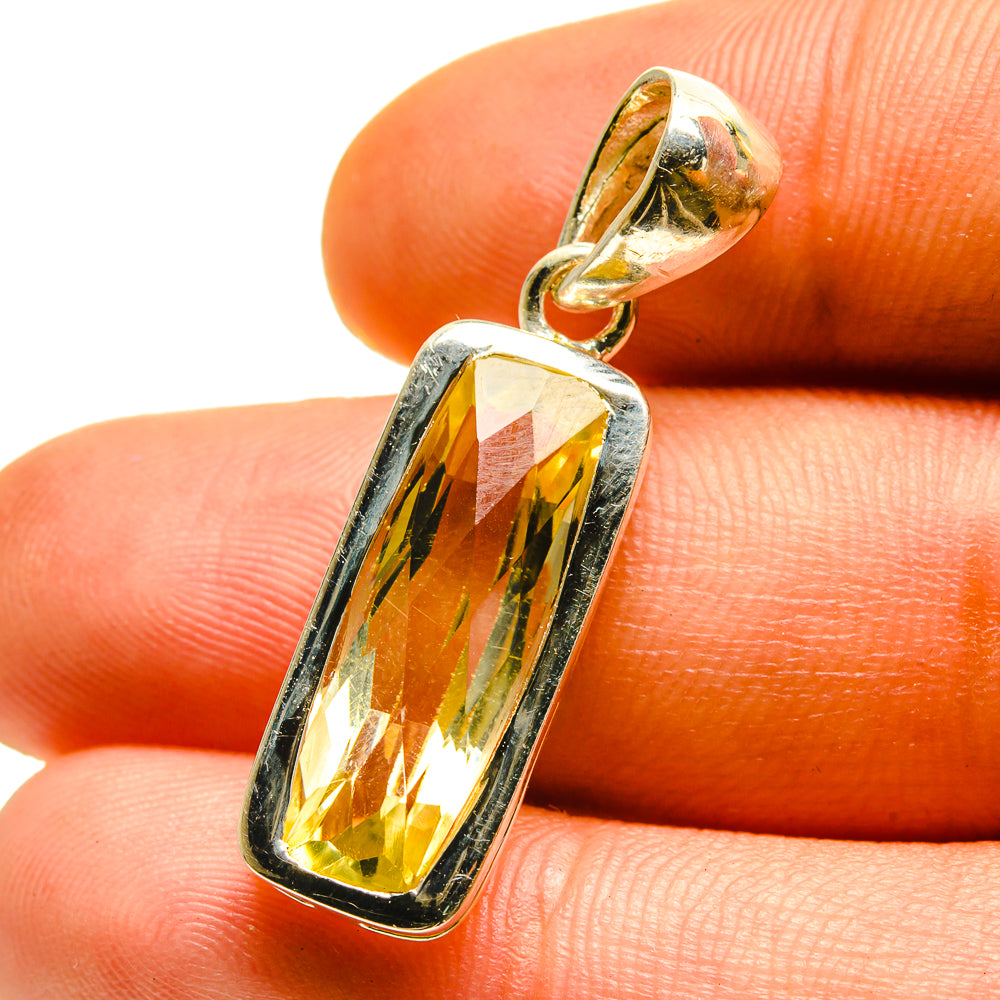 Lemon Quartz Pendants handcrafted by Anasilvercos - PD759495