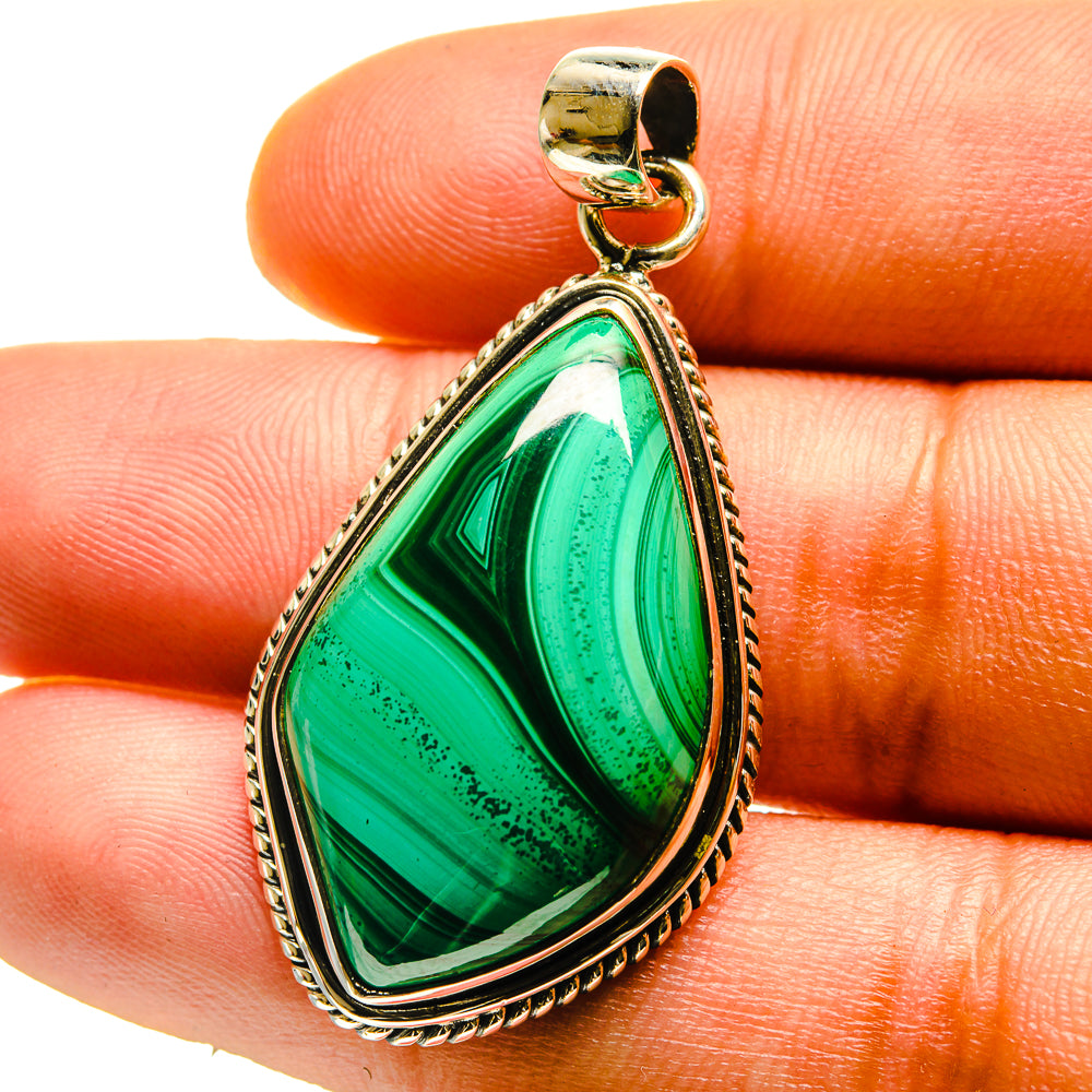 Malachite Pendants handcrafted by Anasilvercos - PD759499