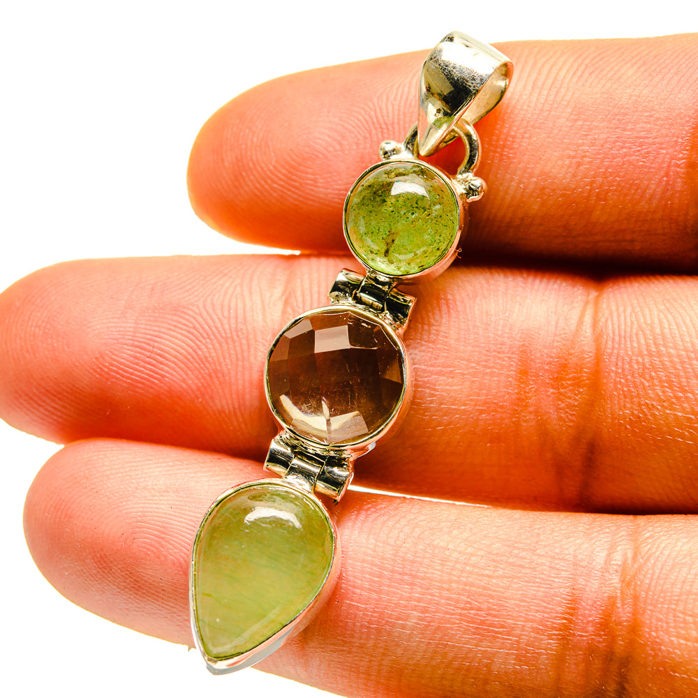 Prehnite Pendants handcrafted by Anasilvercos - PD759502