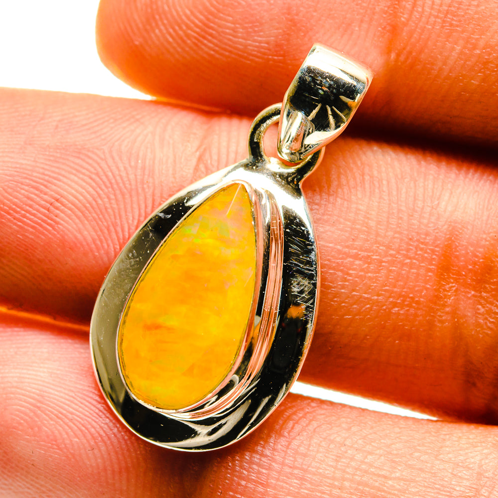 Ethiopian Opal Pendants handcrafted by Anasilvercos - PD759505