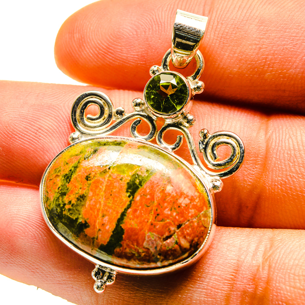 Unakite Pendants handcrafted by Anasilvercos - PD759508