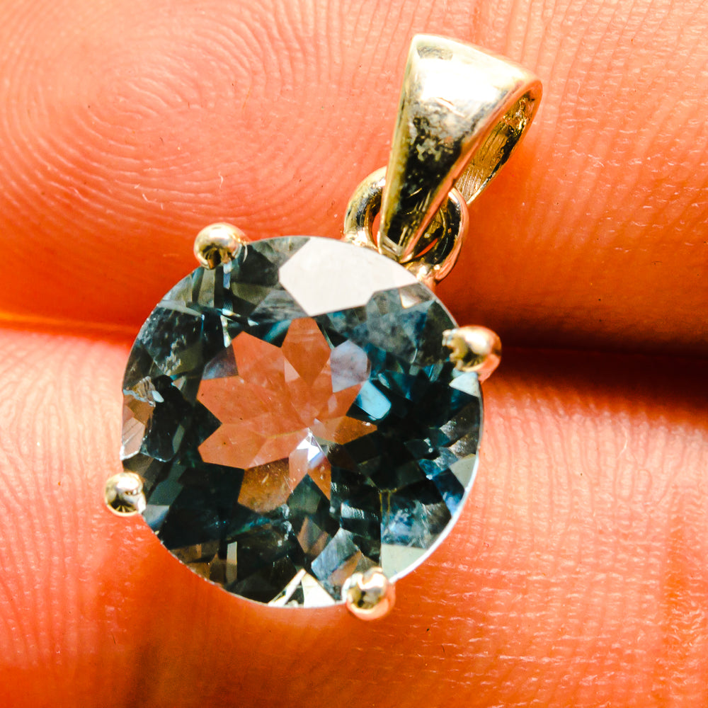 Blue Topaz Pendants handcrafted by Anasilvercos - PD759512