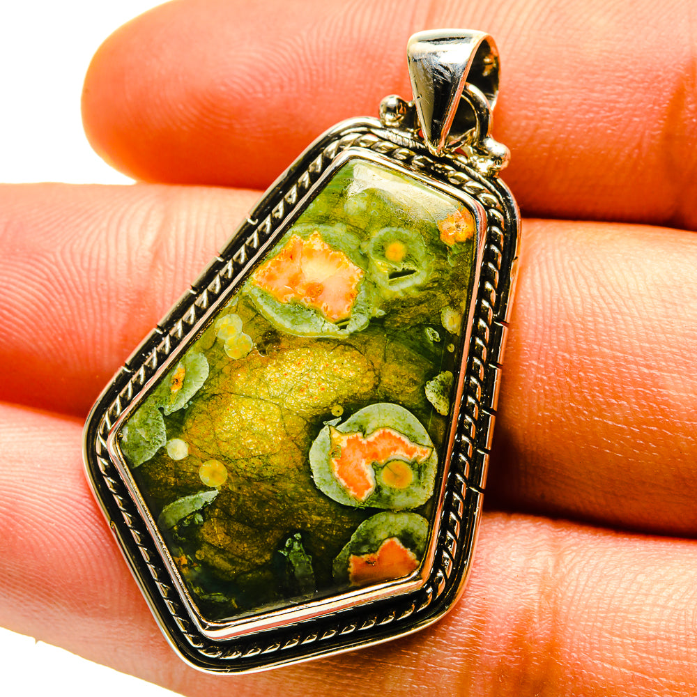 Rainforest Jasper Pendants handcrafted by Anasilvercos - PD759519