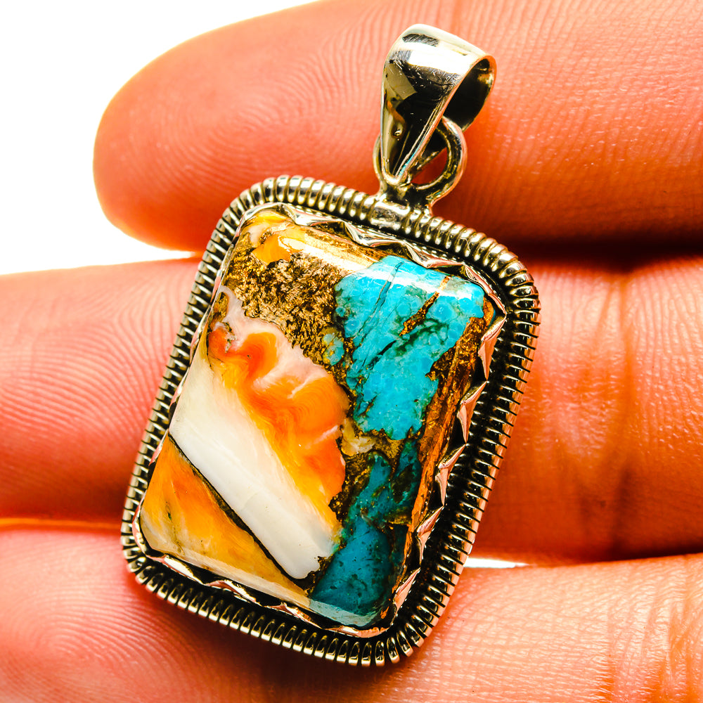 Spiny Oyster Turquoise Pendants handcrafted by Anasilvercos - PD759529