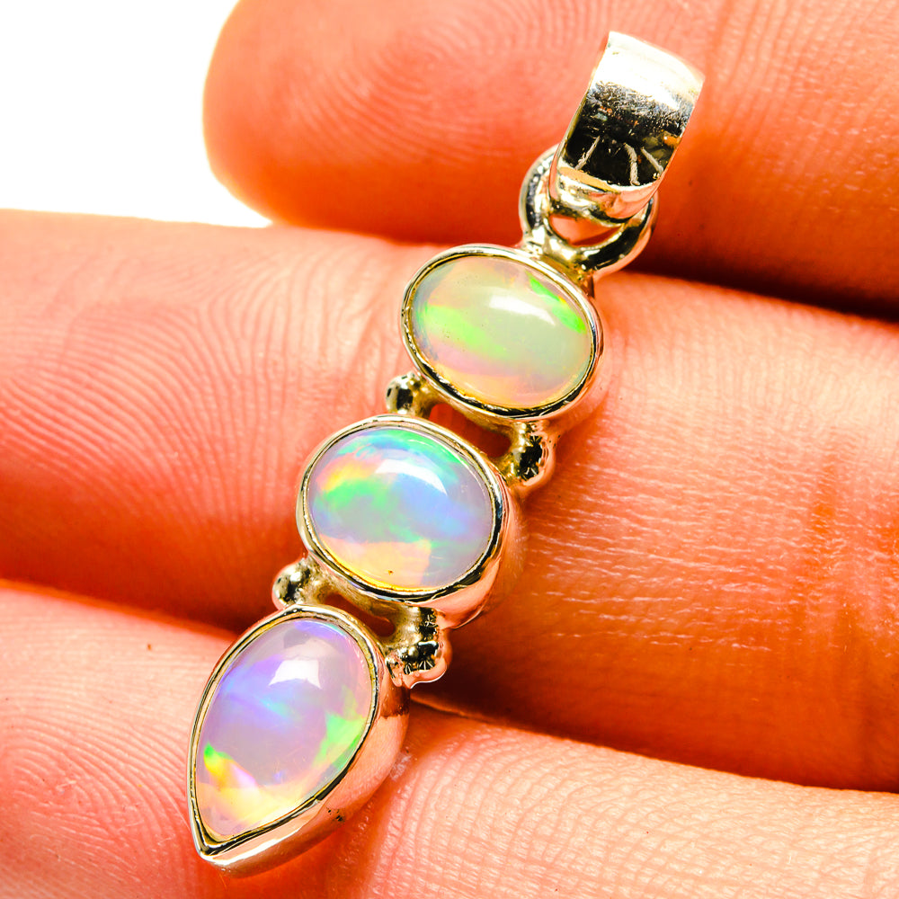 Ethiopian Opal Pendants handcrafted by Anasilvercos - PD759569
