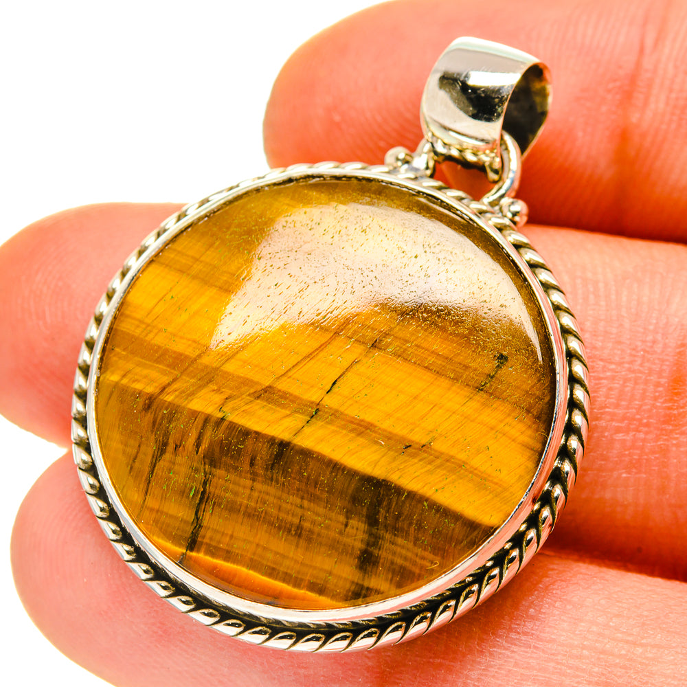 Tiger Eye Pendants handcrafted by Anasilvercos - PD759898