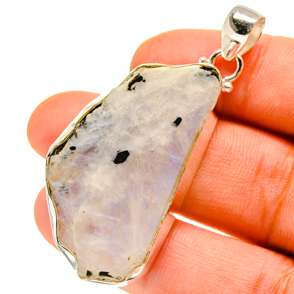Rainbow Moonstone Pendants handcrafted by Anasilvercos - PD759910