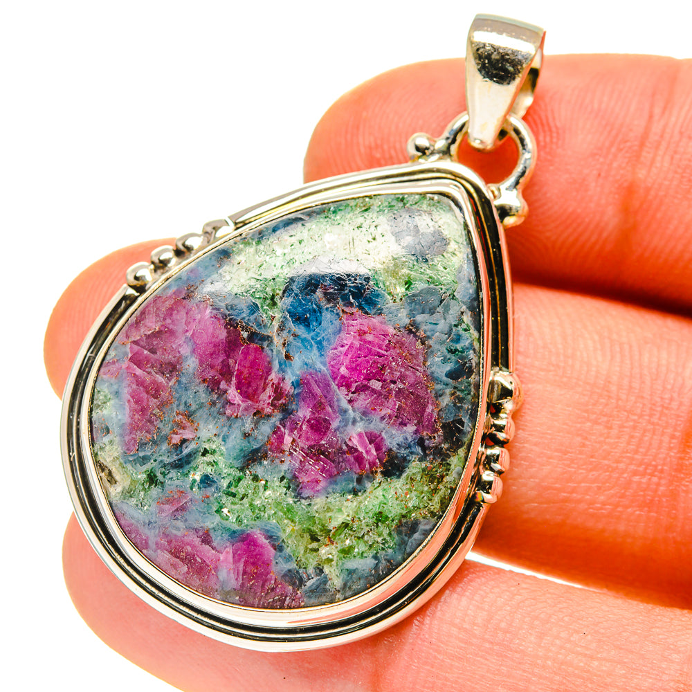 Ruby Fuchsite Pendants handcrafted by Anasilvercos - PD759917