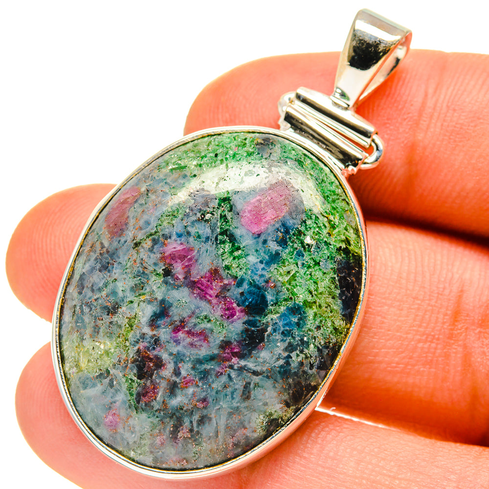 Ruby Fuchsite Pendants handcrafted by Anasilvercos - PD759926