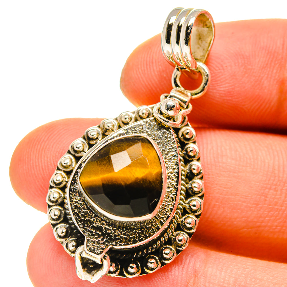 Tiger Eye Pendants handcrafted by Anasilvercos - PD759930