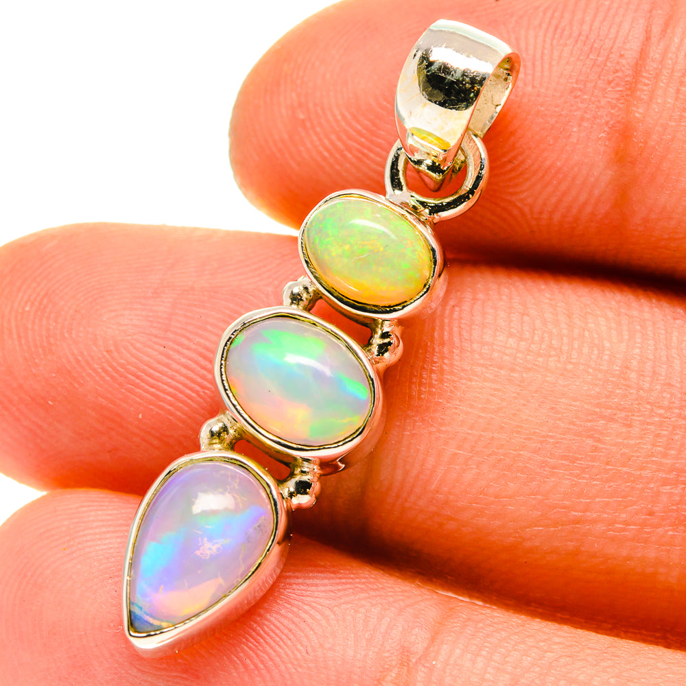 Ethiopian Opal Pendants handcrafted by Anasilvercos - PD759936
