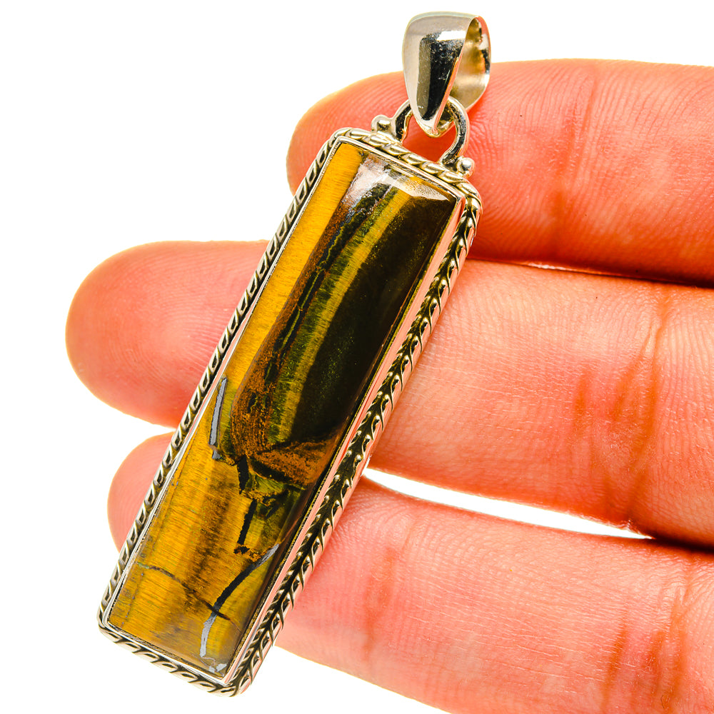 Tiger Eye Pendants handcrafted by Anasilvercos - PD759972