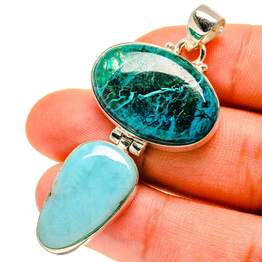 Chrysocolla Pendants handcrafted by Anasilvercos - PD759998
