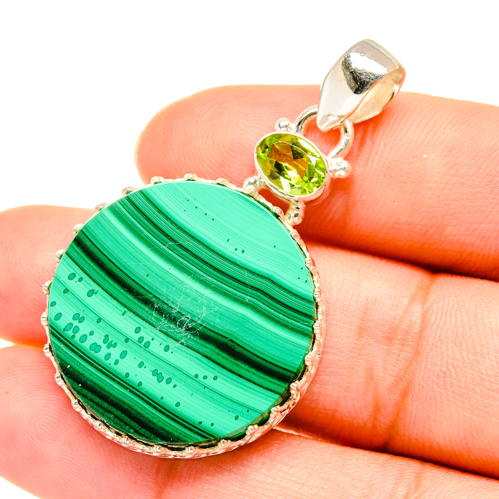 Malachite Pendants handcrafted by Anasilvercos - PD7600