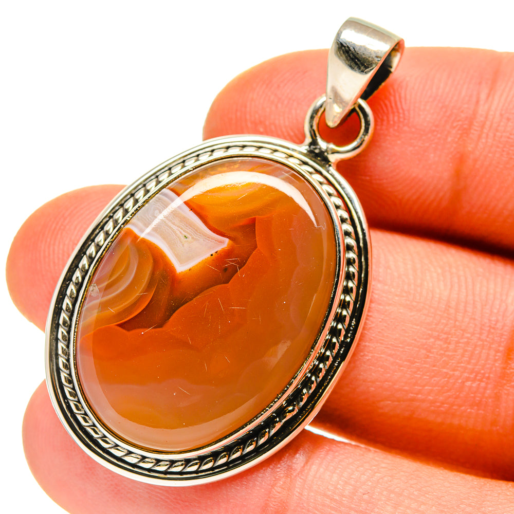 Botswana Agate Pendants handcrafted by Anasilvercos - PD760001