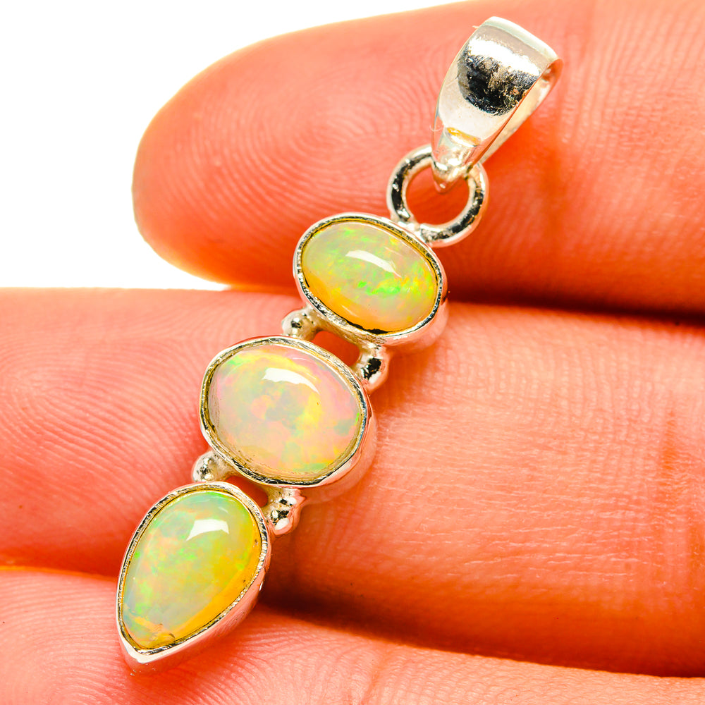 Ethiopian Opal Pendants handcrafted by Anasilvercos - PD760005