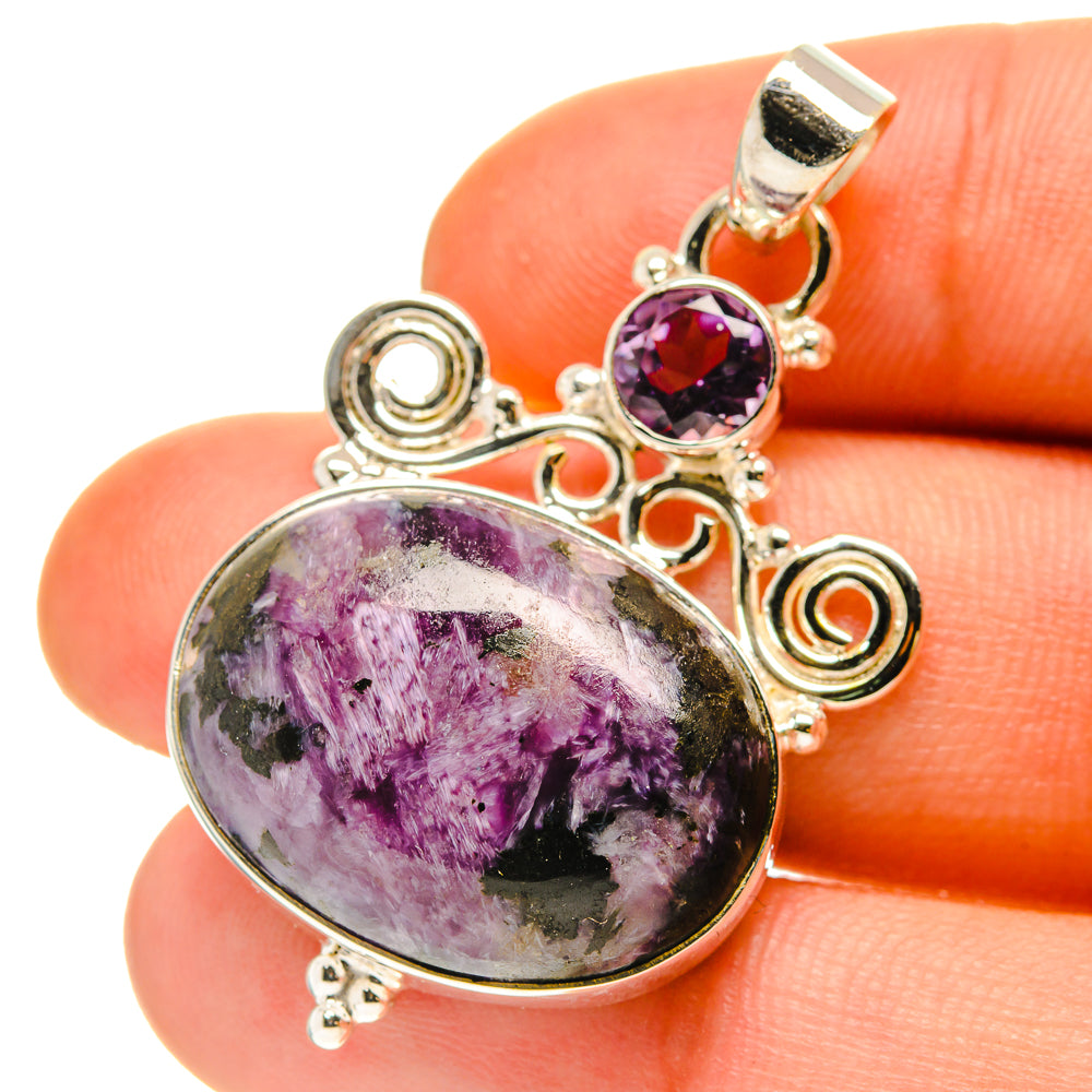 Charoite Pendants handcrafted by Anasilvercos - PD760009