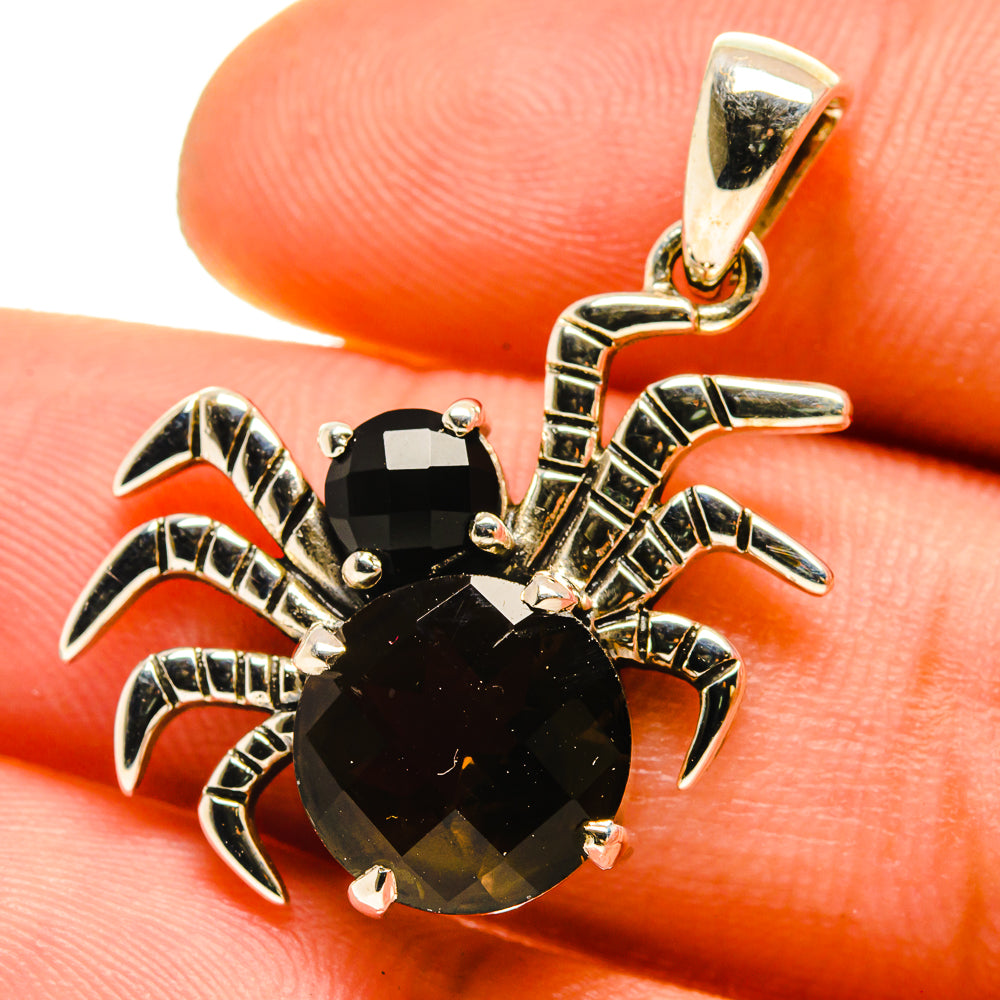 Smoky Quartz Pendants handcrafted by Anasilvercos - PD760013