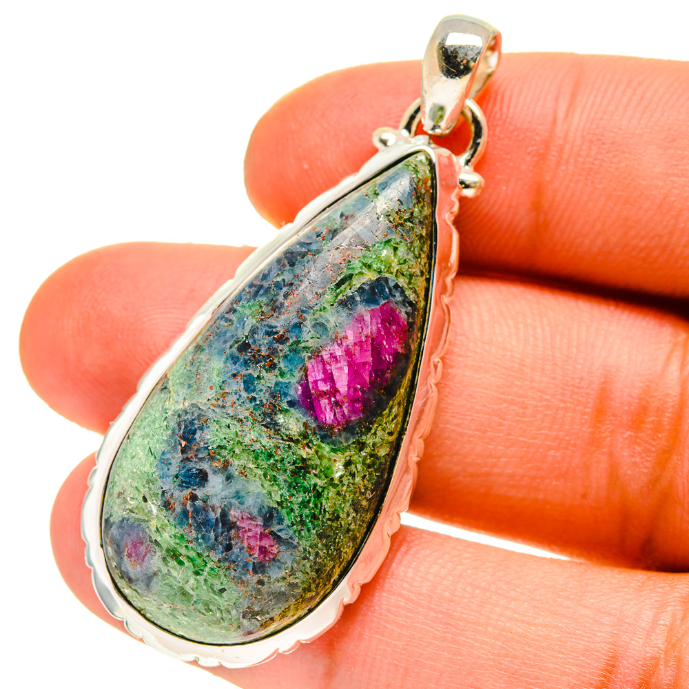 Ruby Fuchsite Pendants handcrafted by Anasilvercos - PD760014