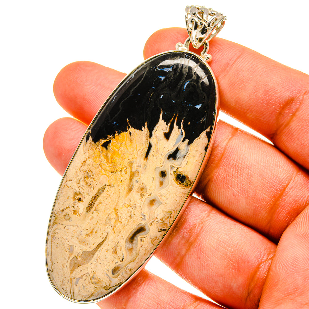 Peanut Wood Jasper Pendants handcrafted by Anasilvercos - PD760017